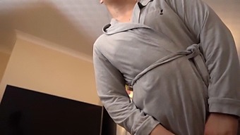 Seductive Milf Catches Stepson Masturbating And Offers Anal Pleasure